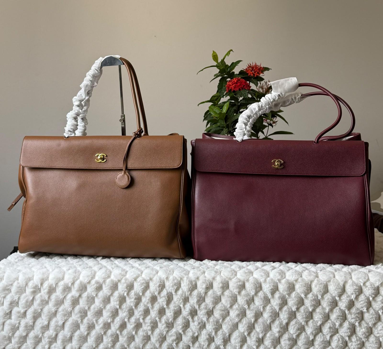 Chanel Executive Tote in Grained Calfskin with Gold-Tone CC · 2