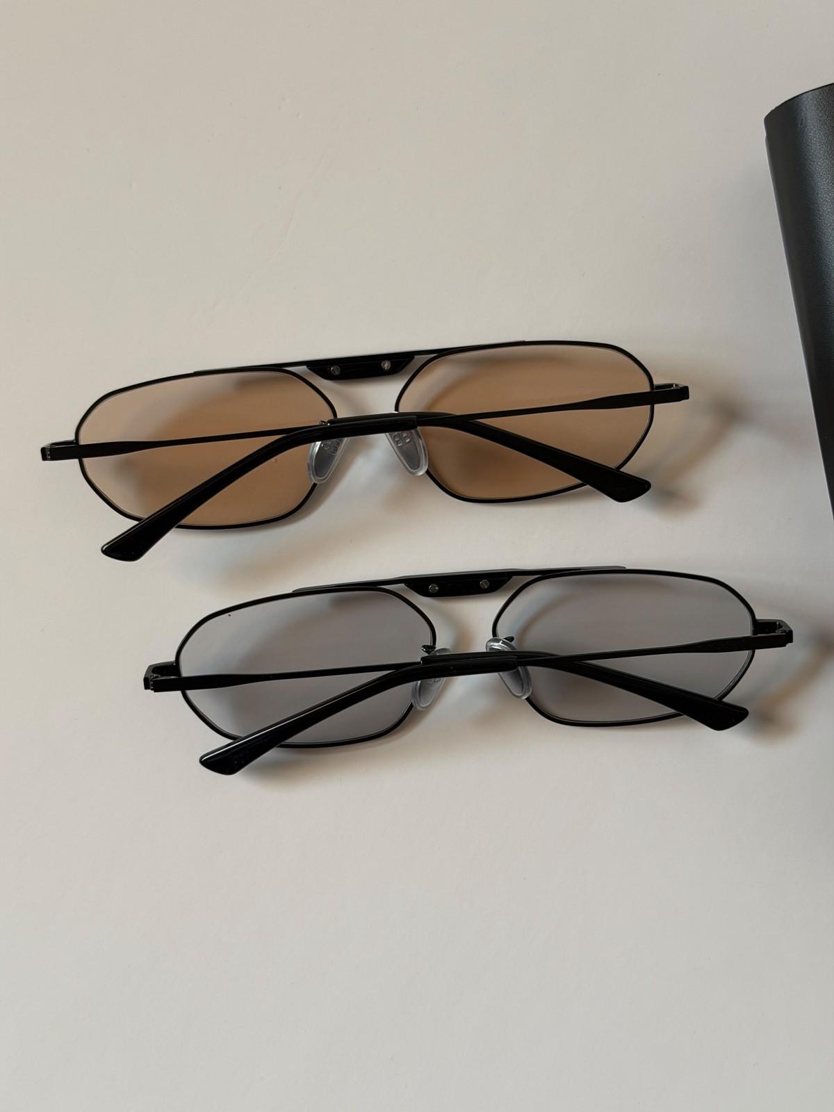 Balenciaga Tag 3.0 rectangle metal sunglasses · 3