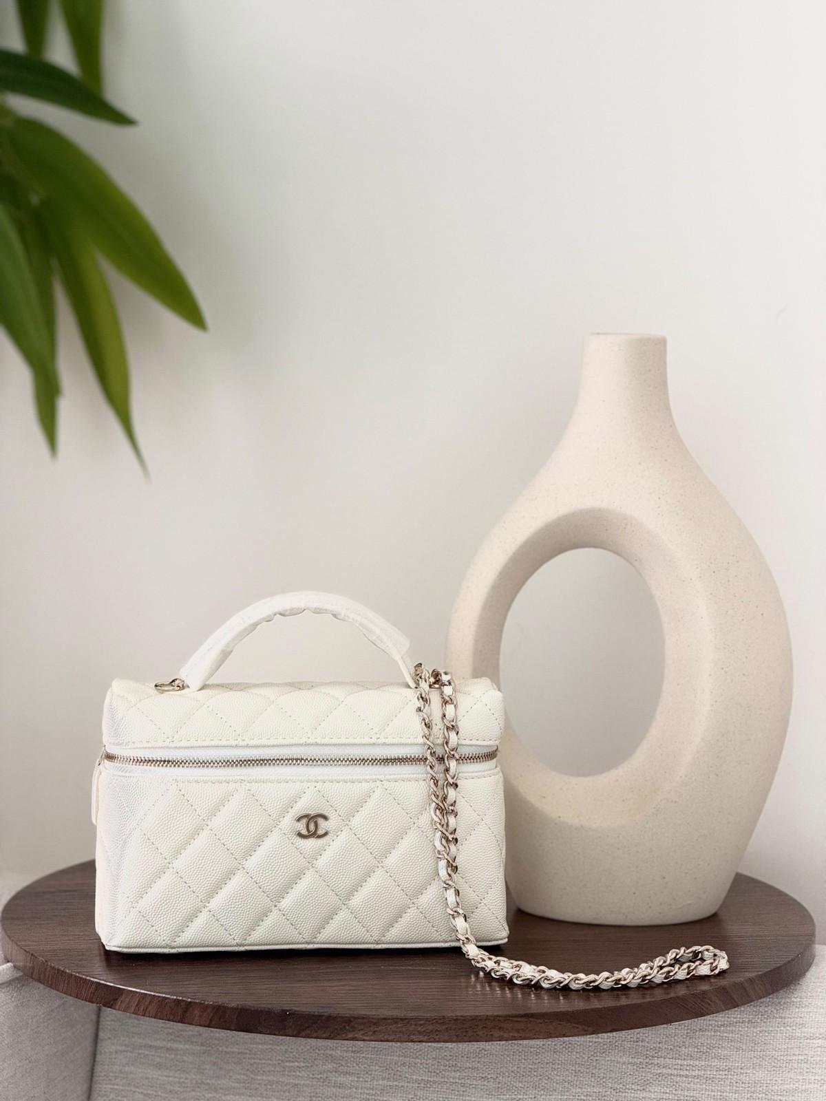 Chanel Vanity Case Quilted Leather Chain Bag · 2