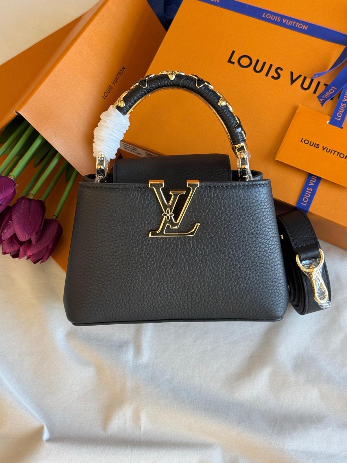 Louis Vuitton Capucines with chain-wrapped top handle