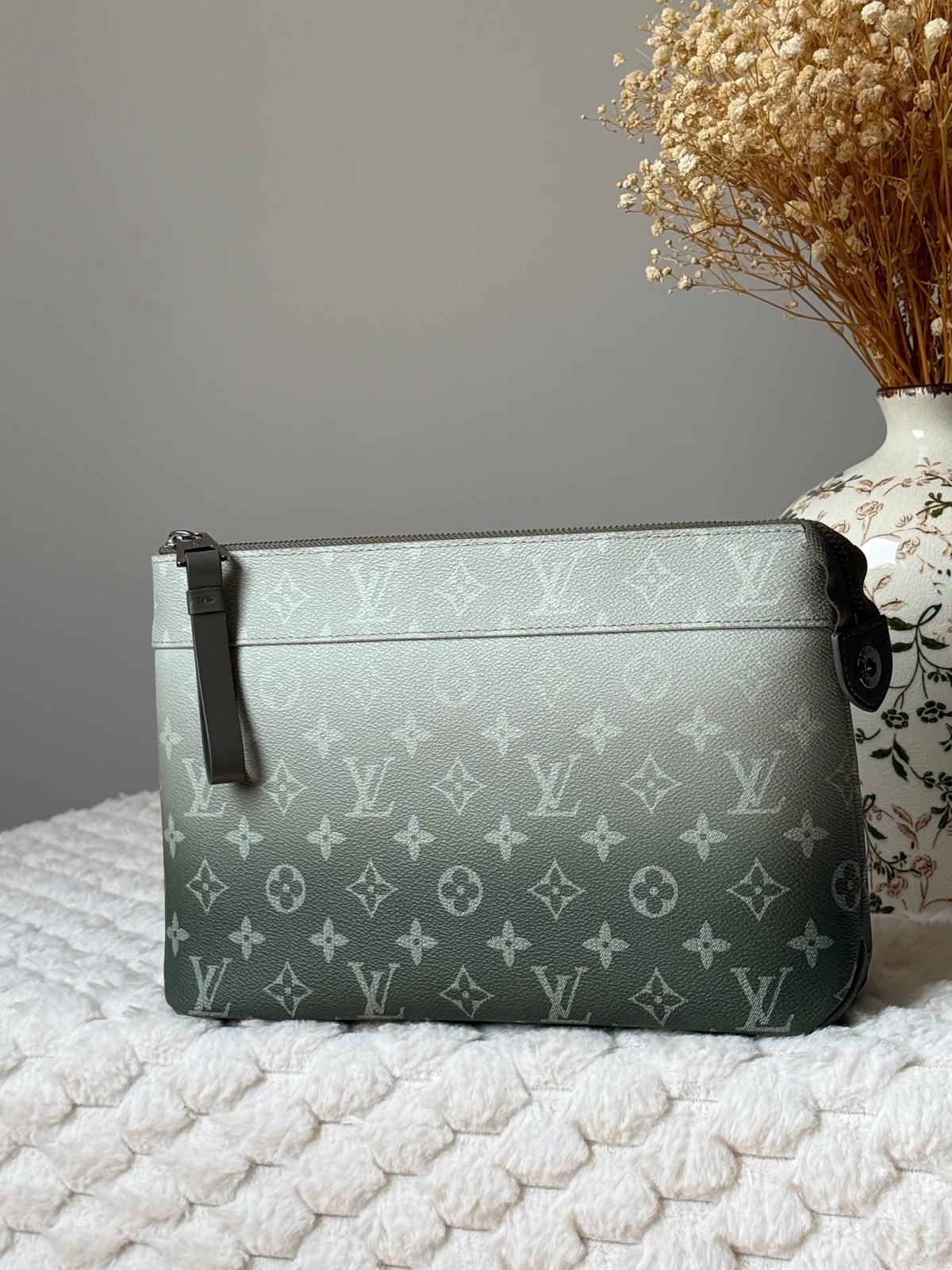 Louis Vuitton Monogram Pochette Voyage Clutch in Monogram Canvas · 2