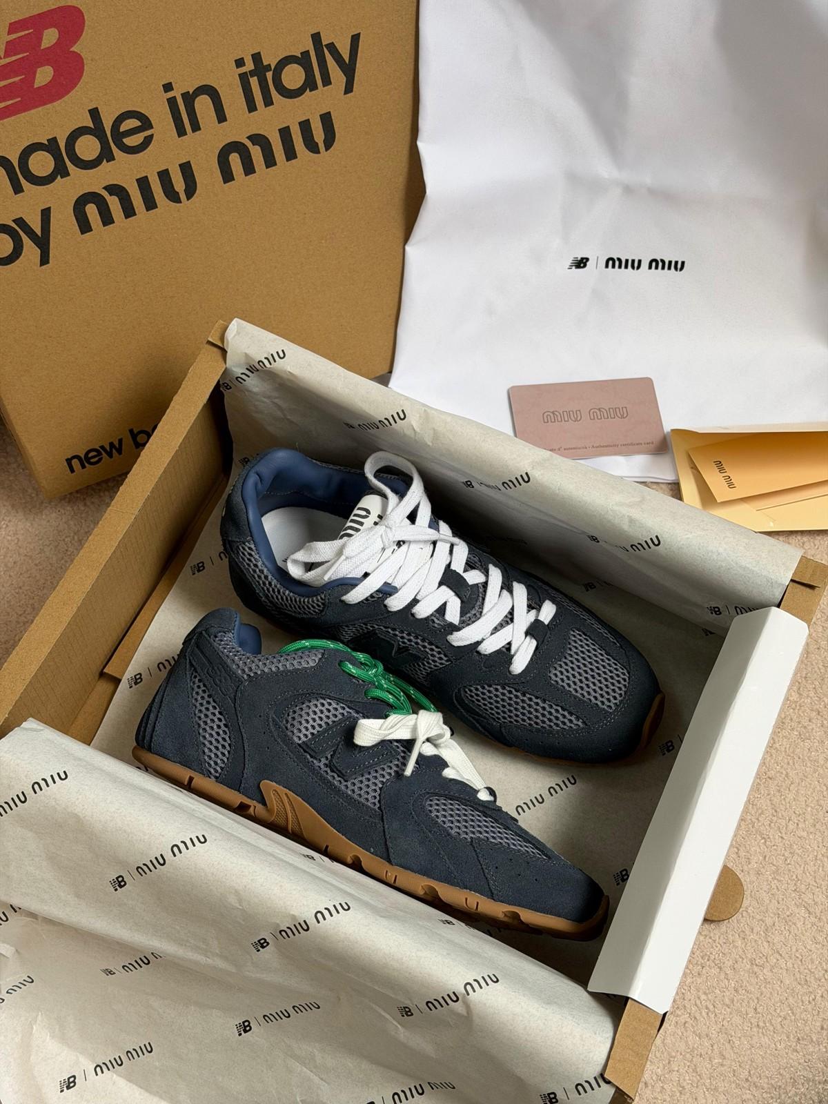 New Balance x Miu Miu 530 Sneaker in Mesh and Suede · 3