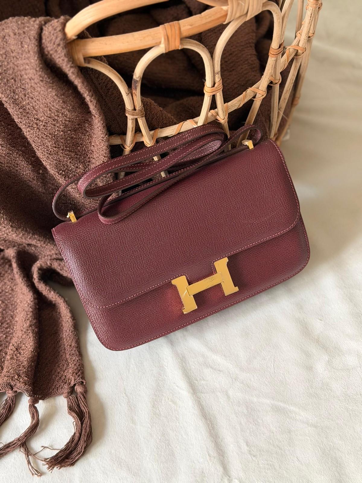 Hermès Constance bag in grained leather with the H clasp