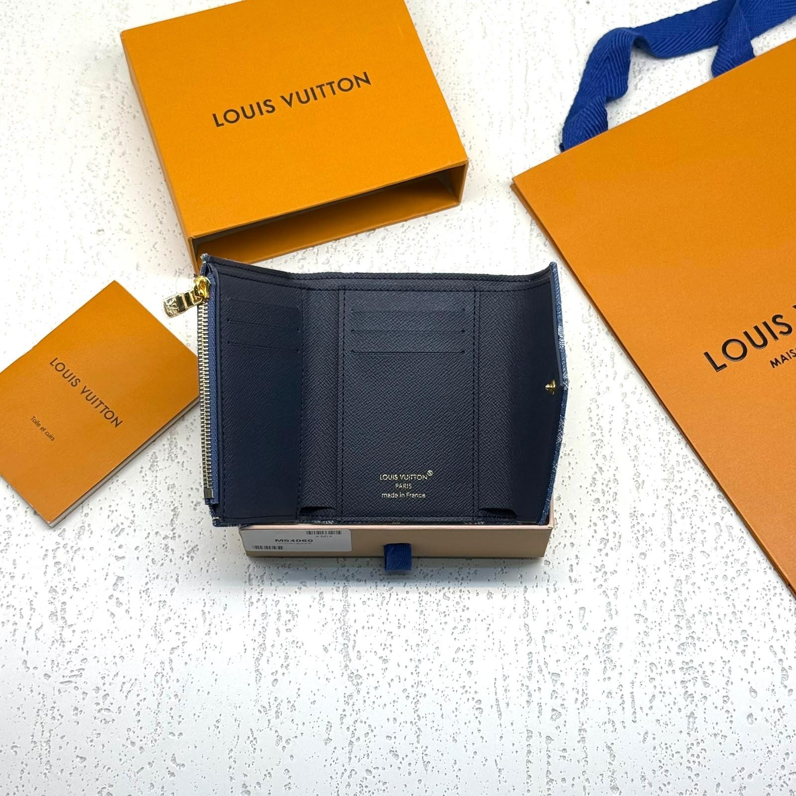 Louis Vuitton Monogram Denim Victorine Wallet · 2