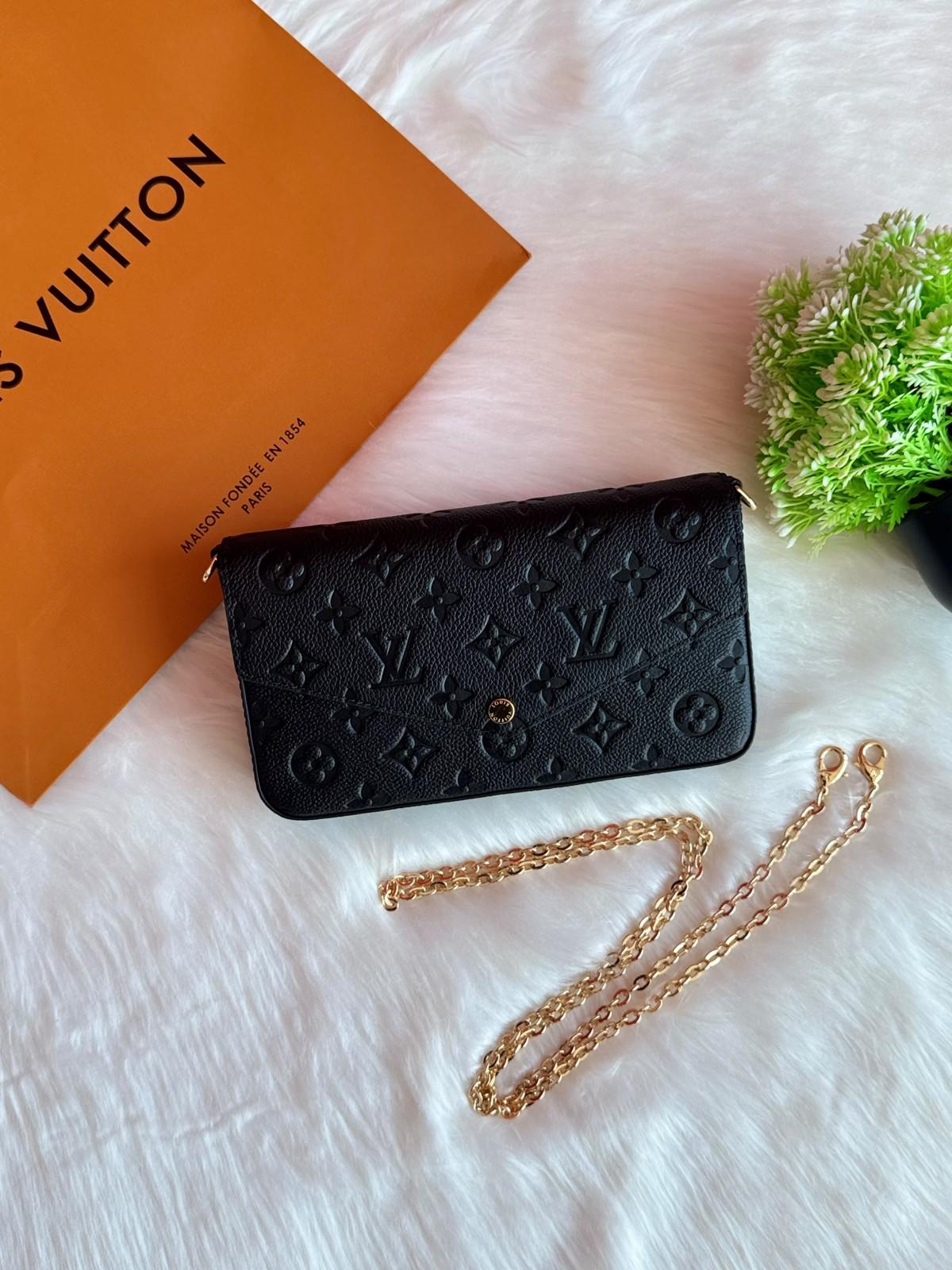 Louis Vuitton Monogram Empreinte Chain Wallet · 2