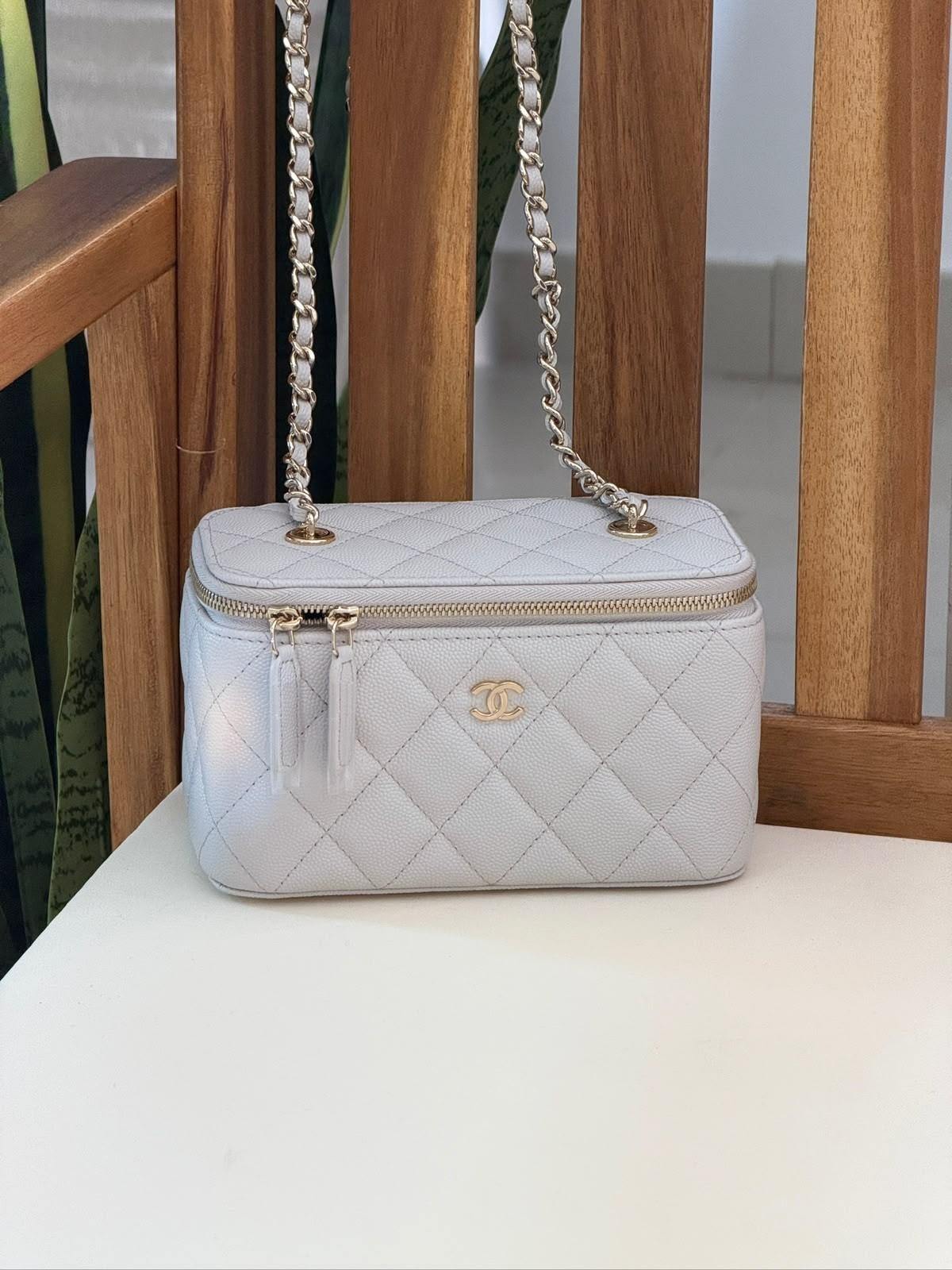 Chanel Vanity with Chain, Diamond-Quilted Caviar, Gold Hardware · 2