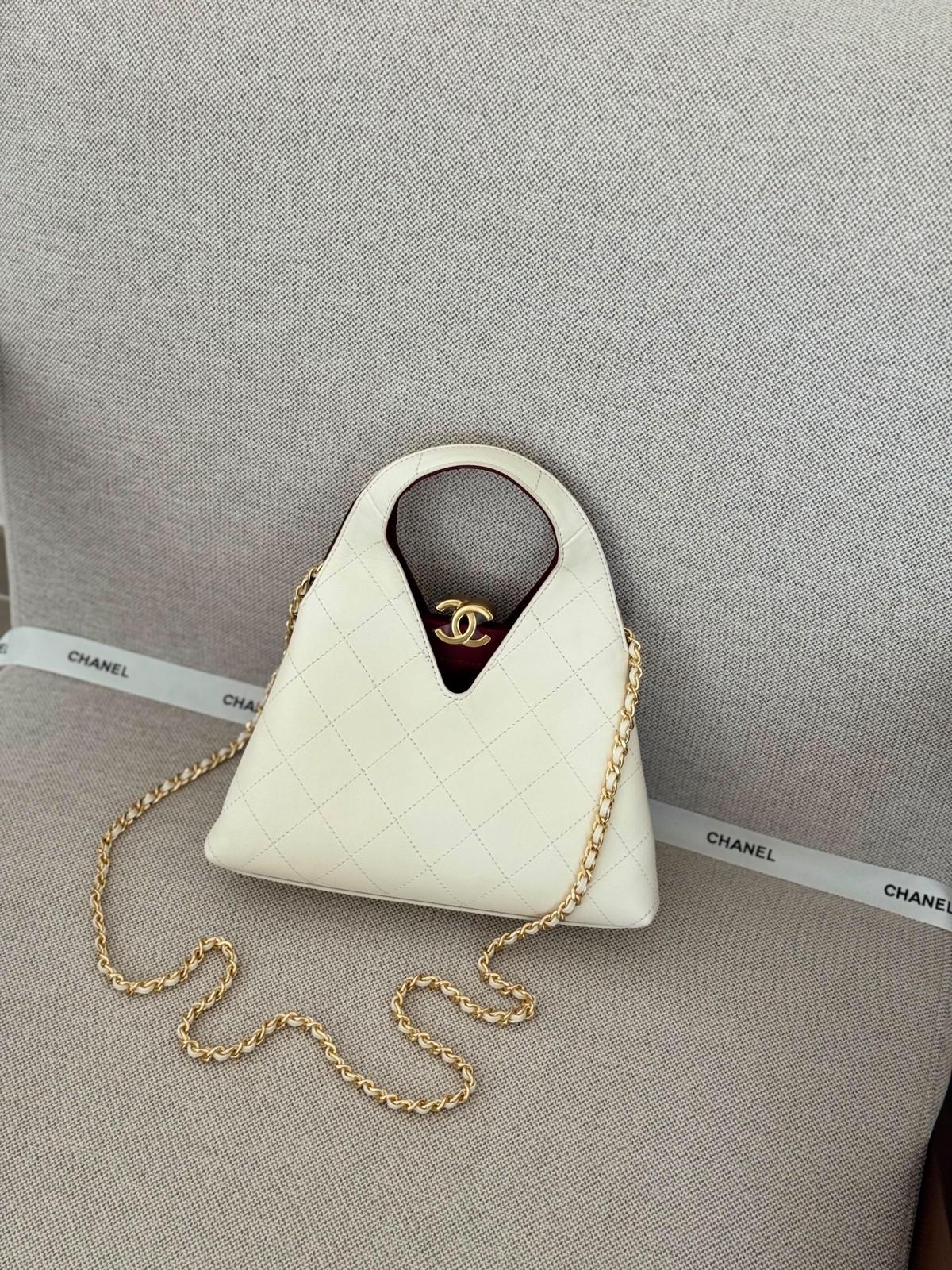Chanel quilted hobo bag in calfskin · 3