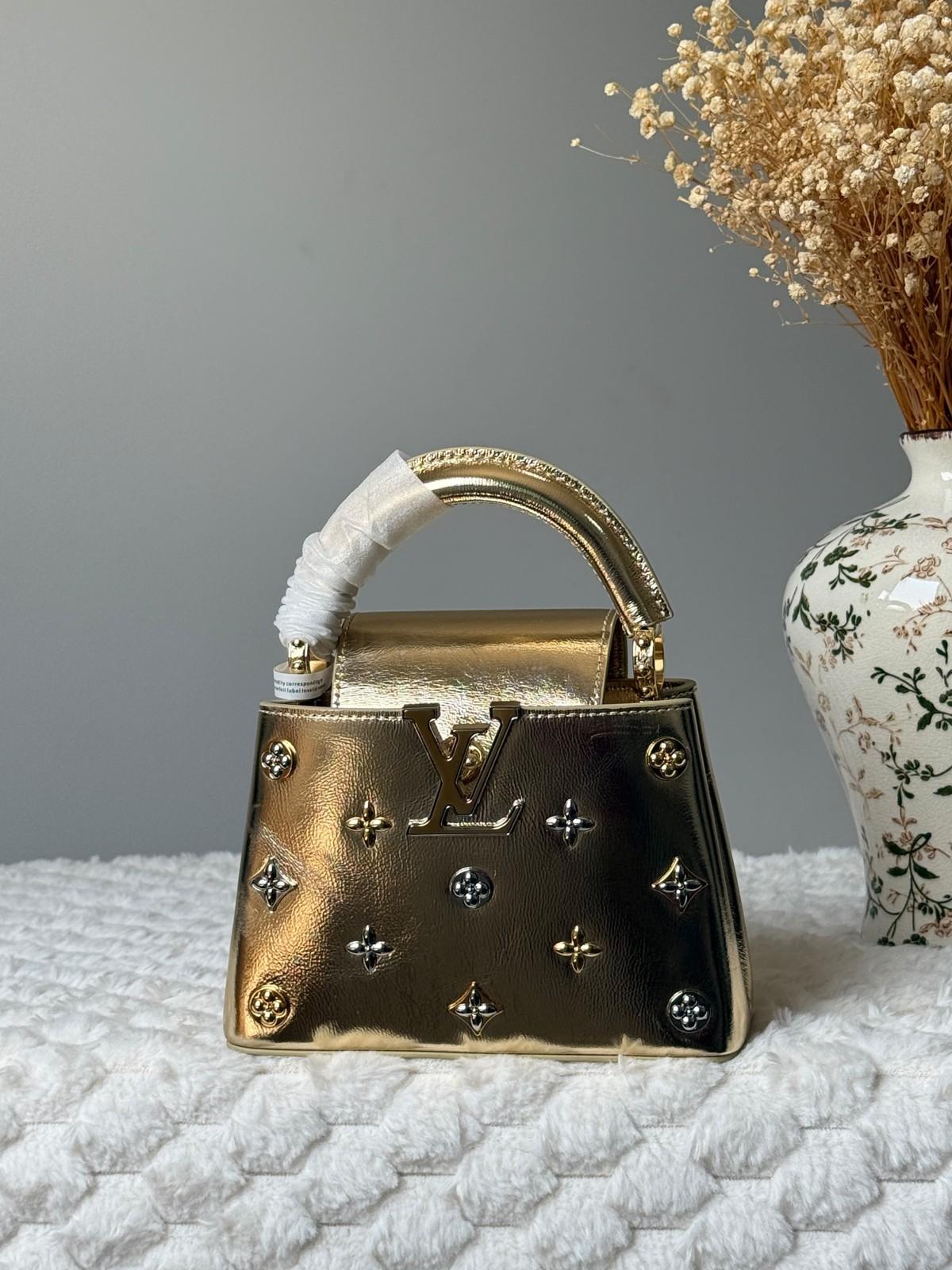 Louis Vuitton Capucines Mini Handbag in Leather with Monogram Studs · 2
