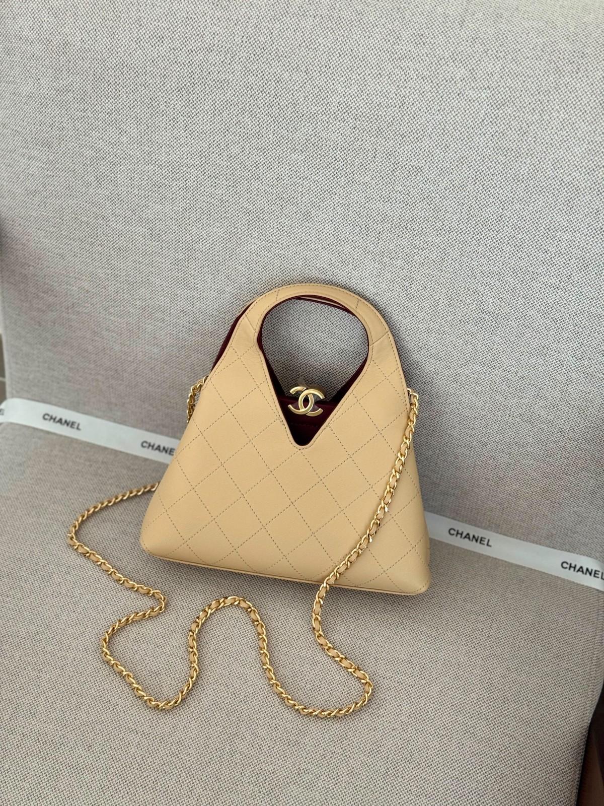 Chanel quilted hobo bag in calfskin · 2