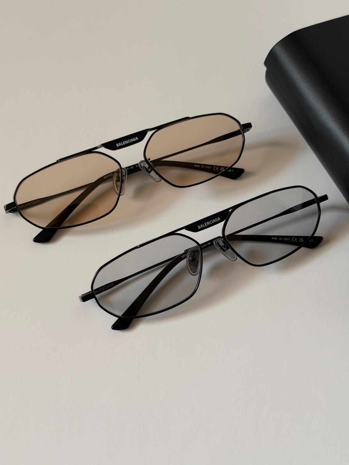 Balenciaga Tag 3.0 rectangle metal sunglasses · 2