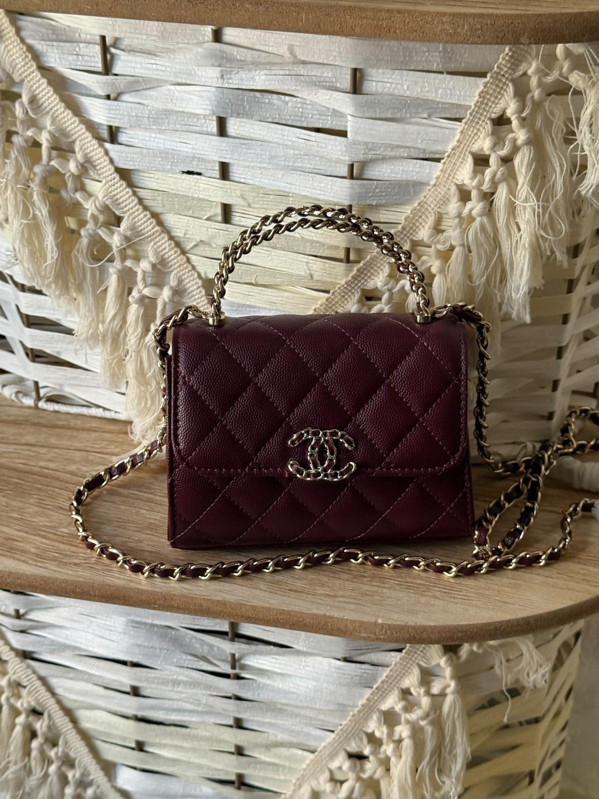 Chanel Quilted Flap Top-Handle Bag with Chain Strap · 2