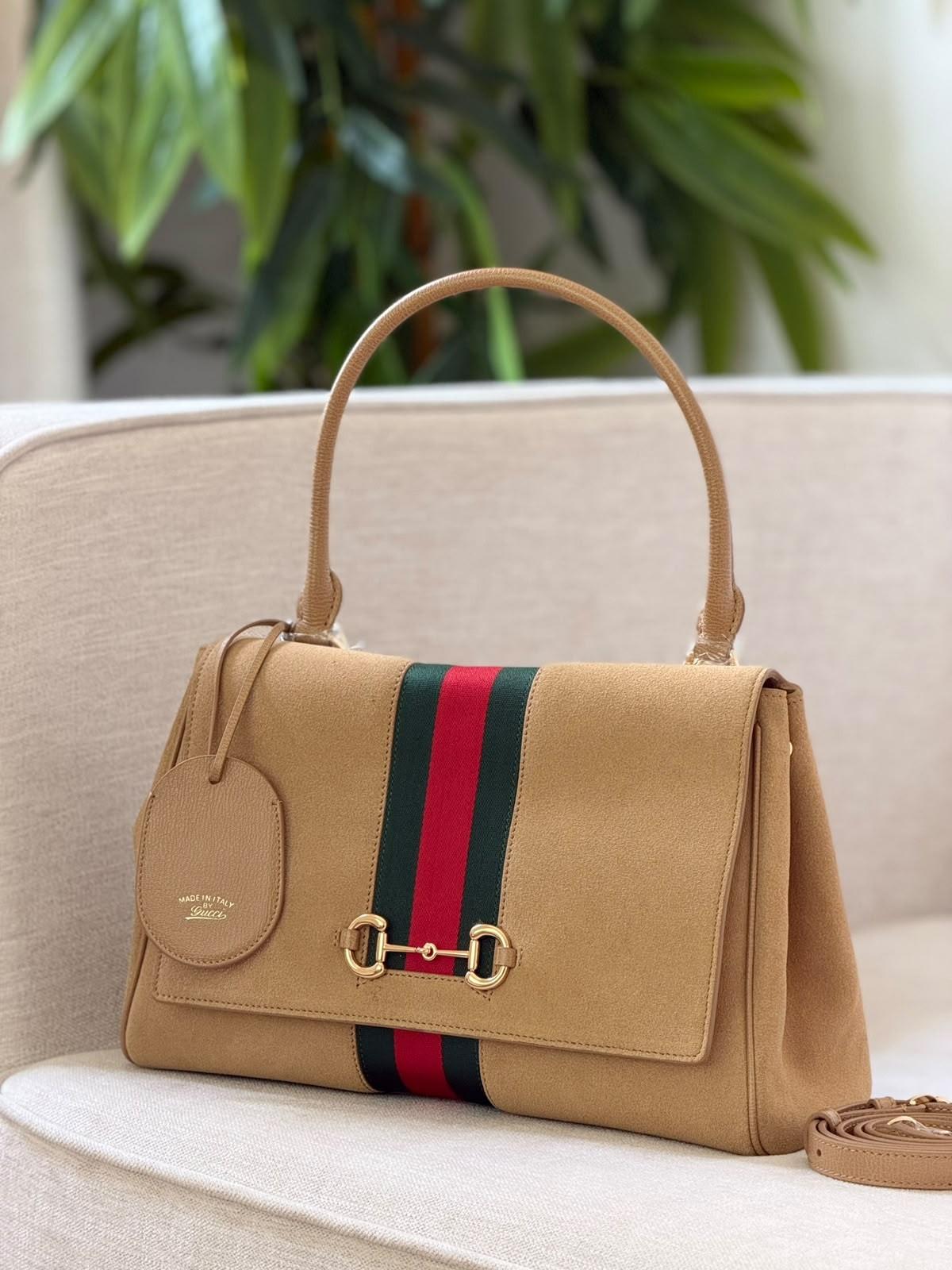 Gucci Horsebit 1955 Top-Handle Bag · 3