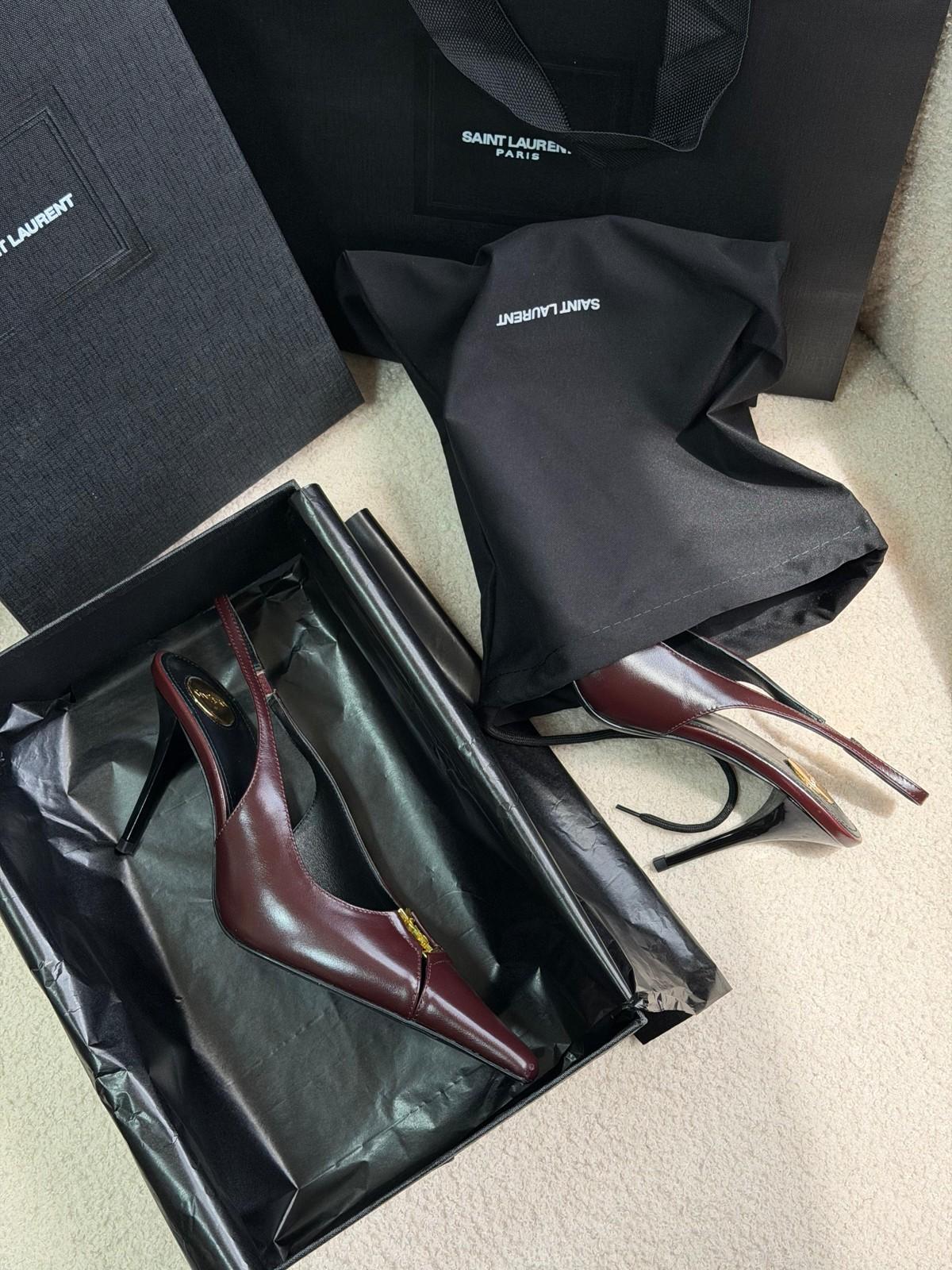 حذاء سان لوران أوبيوم بحزام خلفي وكعب YSL · 3