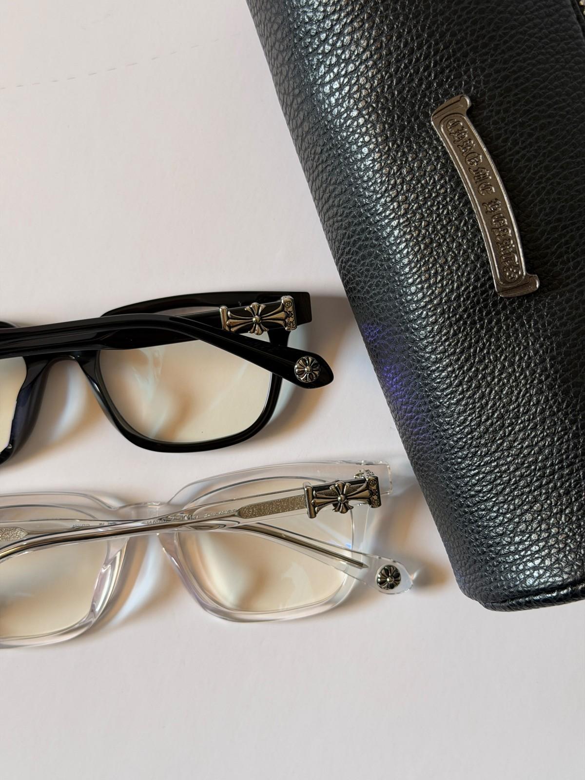 Chrome Hearts acetate eyeglasses with cross and dagger temple hardware · 3