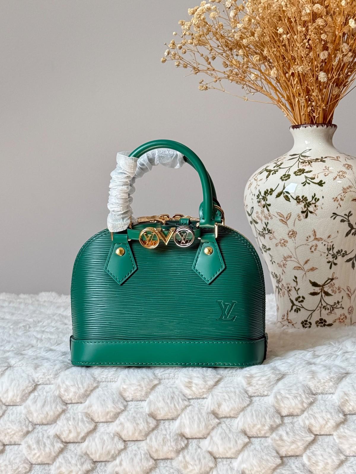 Louis Vuitton Alma BB Monogram Canvas with Contrasting Leather Trim · 3
