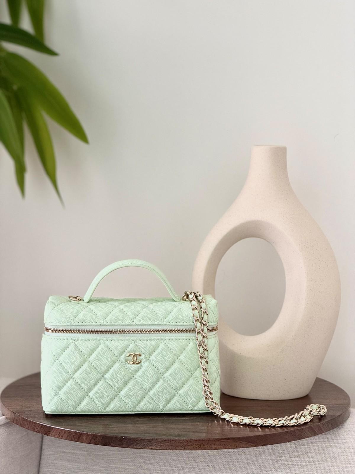 Chanel Vanity Case Quilted Leather Chain Bag · 3