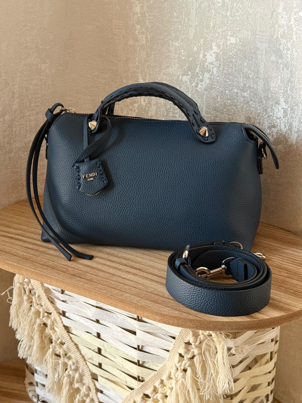 Fendi By The Way Medium Boston Bag in Grained Leather · 3