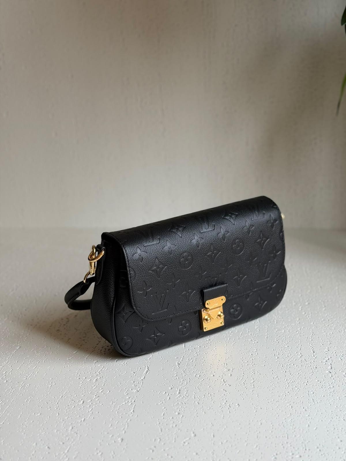Louis Vuitton Pochette Métis Soft in Black Monogram Empreinte Leather · 3