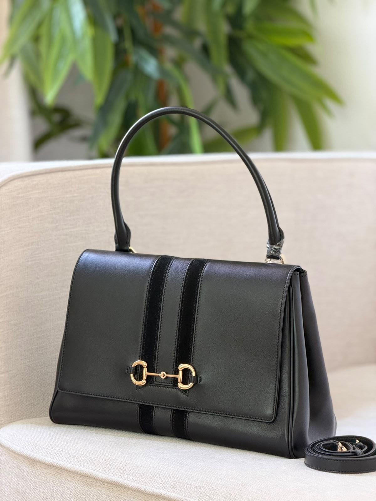 Gucci Horsebit 1955 Top-Handle Bag · 2