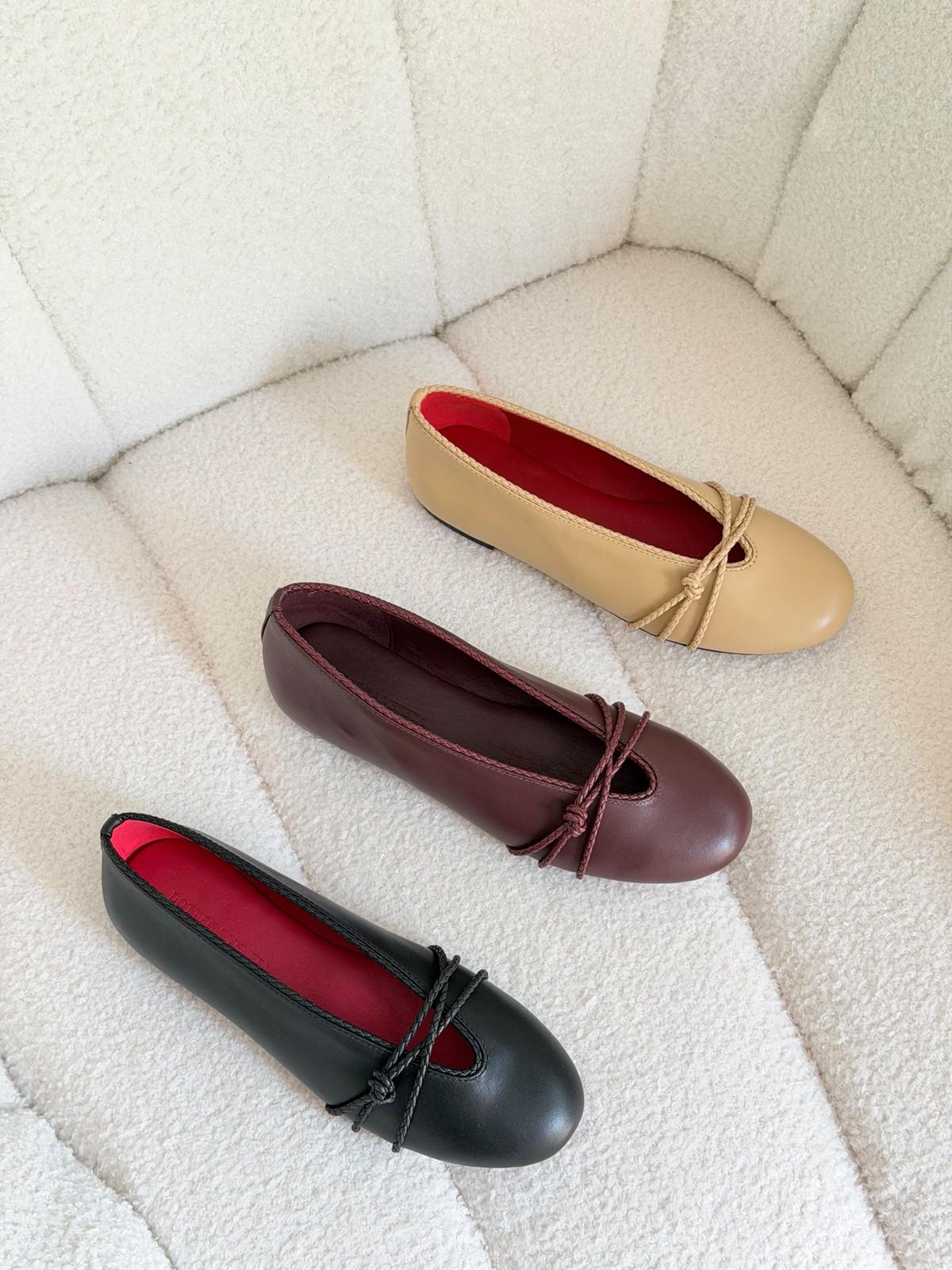 Bottega Veneta Fantasmina Knot Leather Ballet Flats · 2