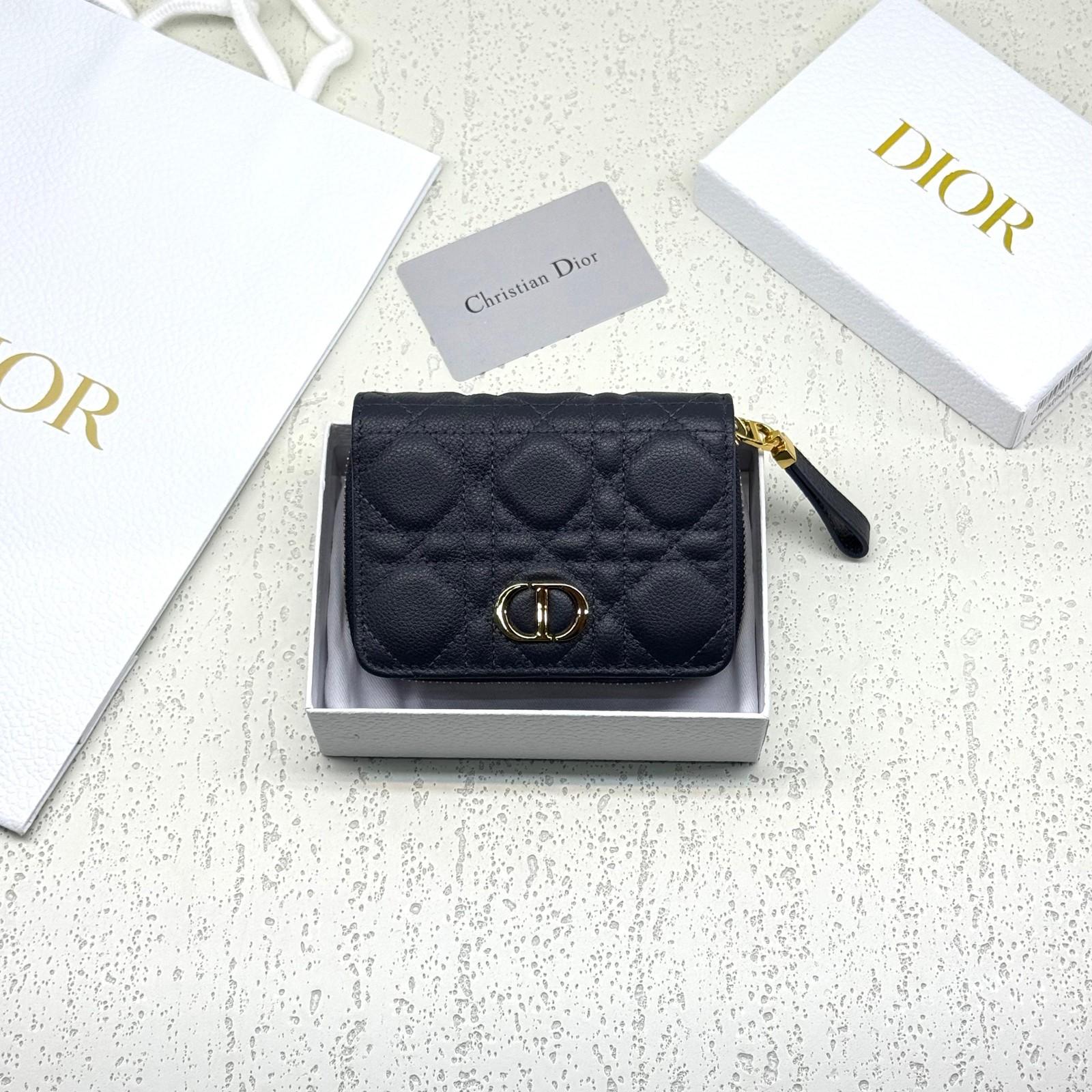 Christian Dior Lady Dior Compact Zip Wallet in Cannage Lambskin · 3