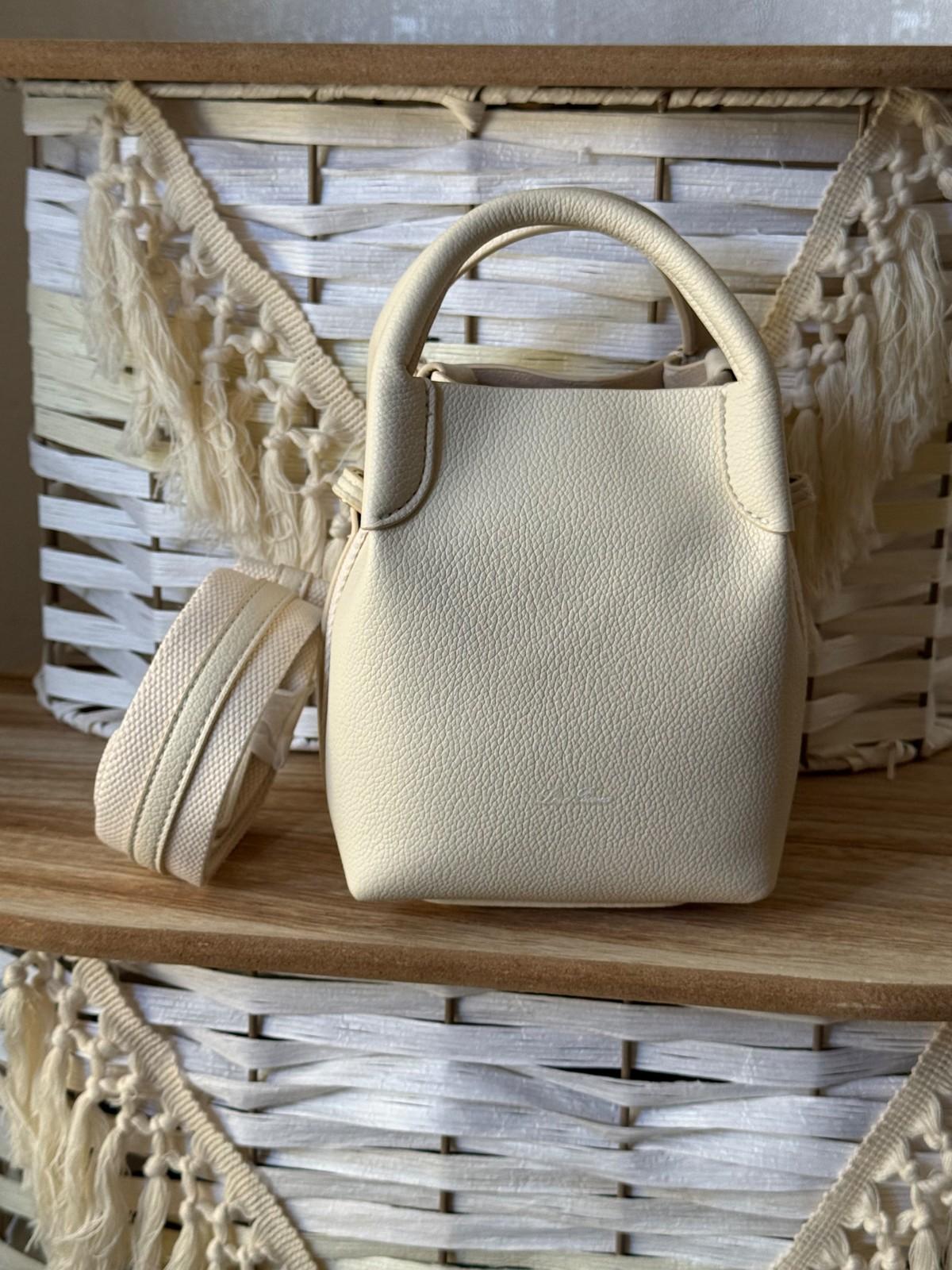 Loro Piana Bale Bag in Grained Leather · 2