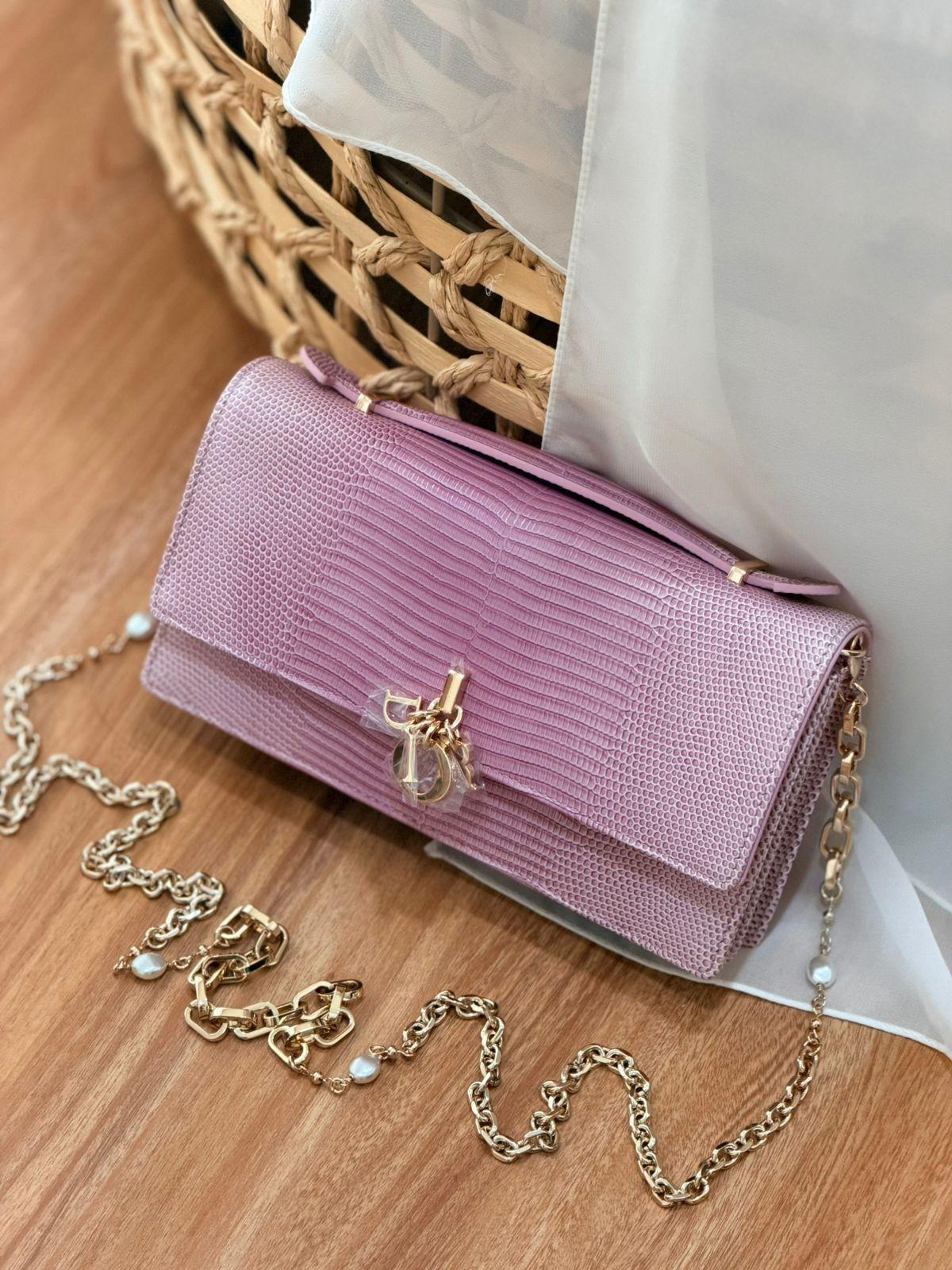 حقيبة ديور بو جلد بنقش السحلية بسلسلة (Dior) · 3