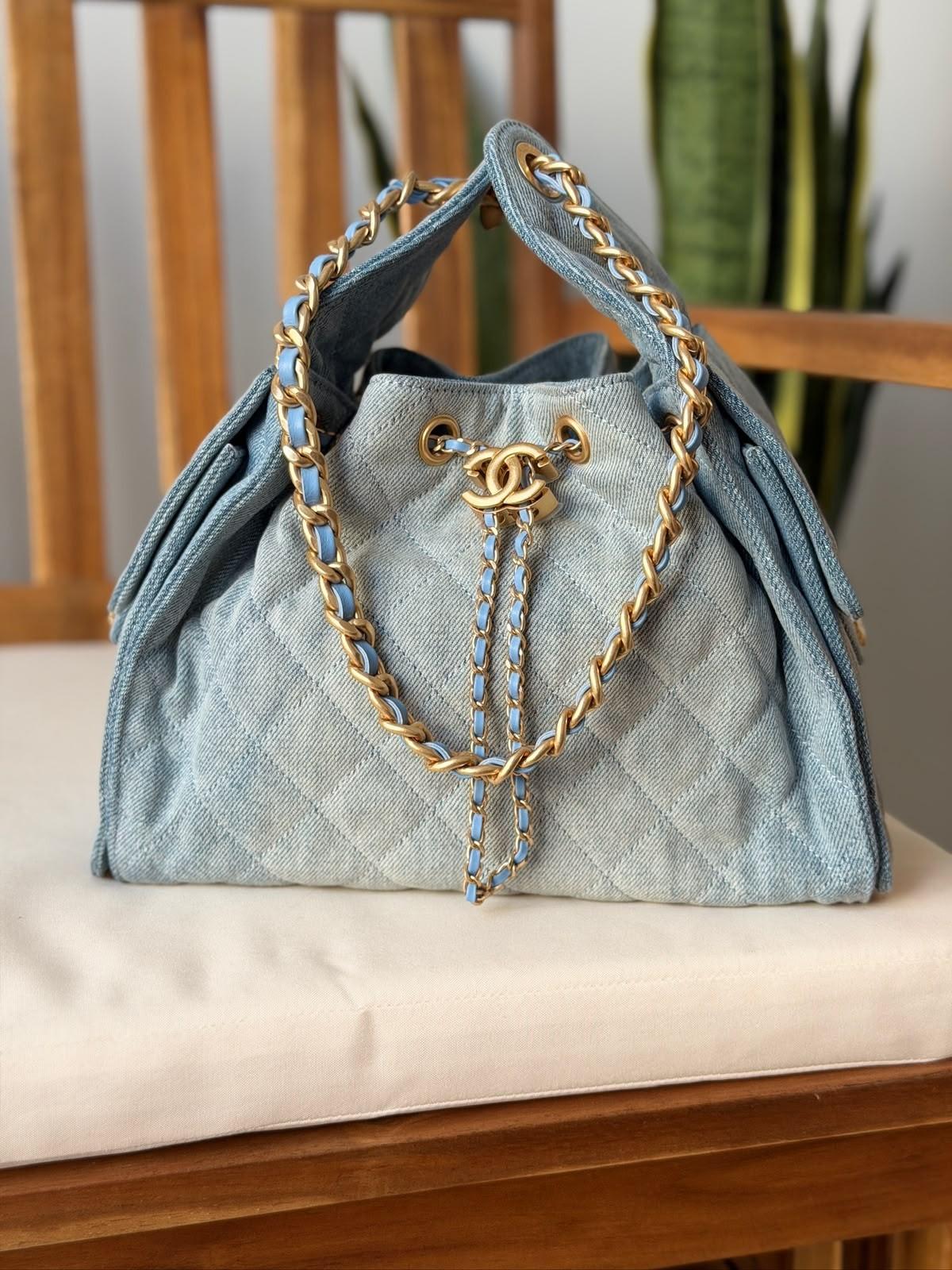 Chanel 25 Bag - Quilted Shoulder Bag with Chain and Drawstring · 2