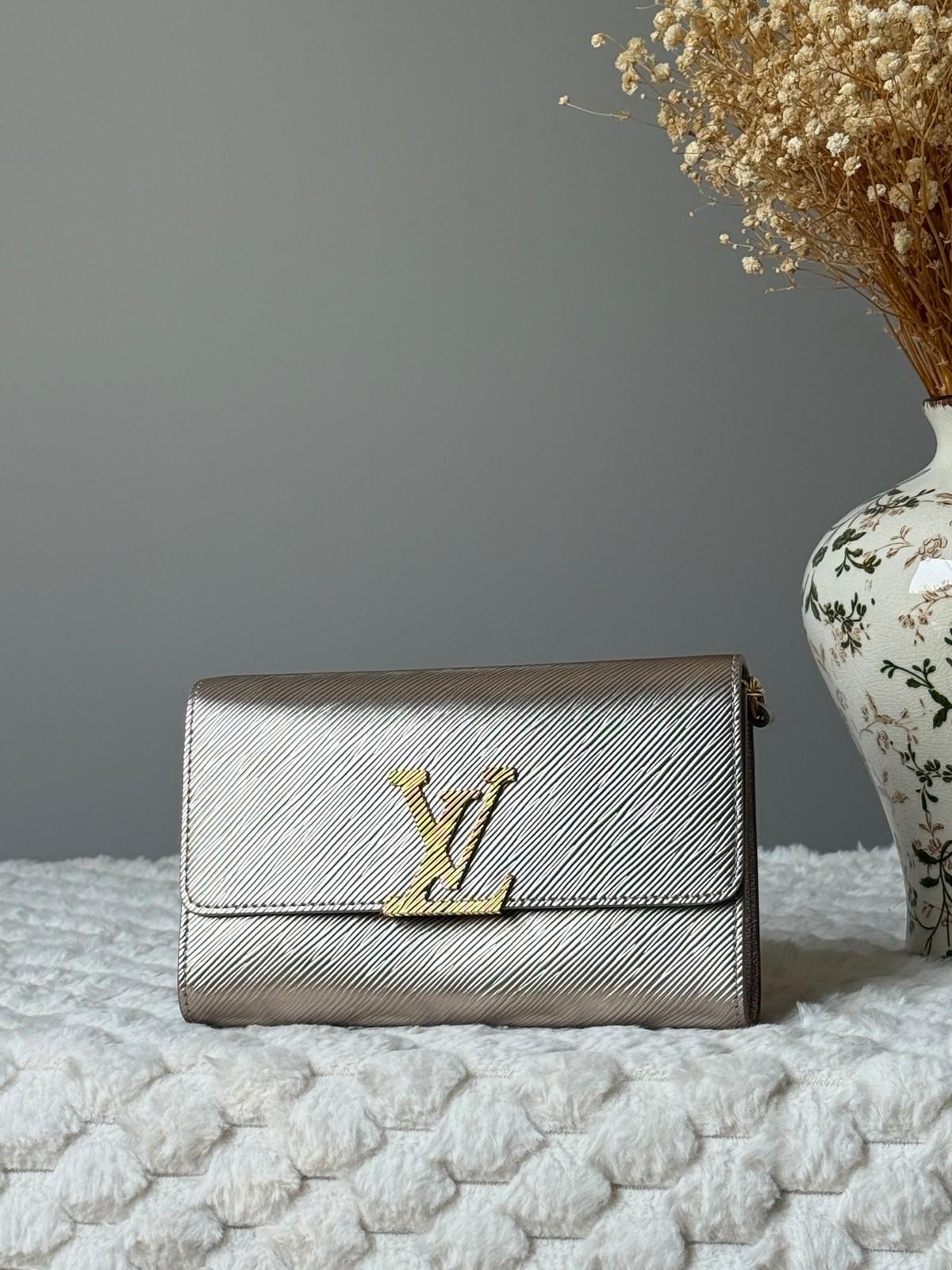 Louis Vuitton Epi Leather Wallet with LV Twist Lock · 2
