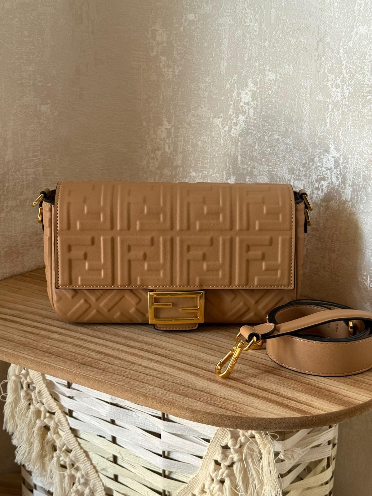 Fendi Baguette Bag in Embossed FF Leather · 2