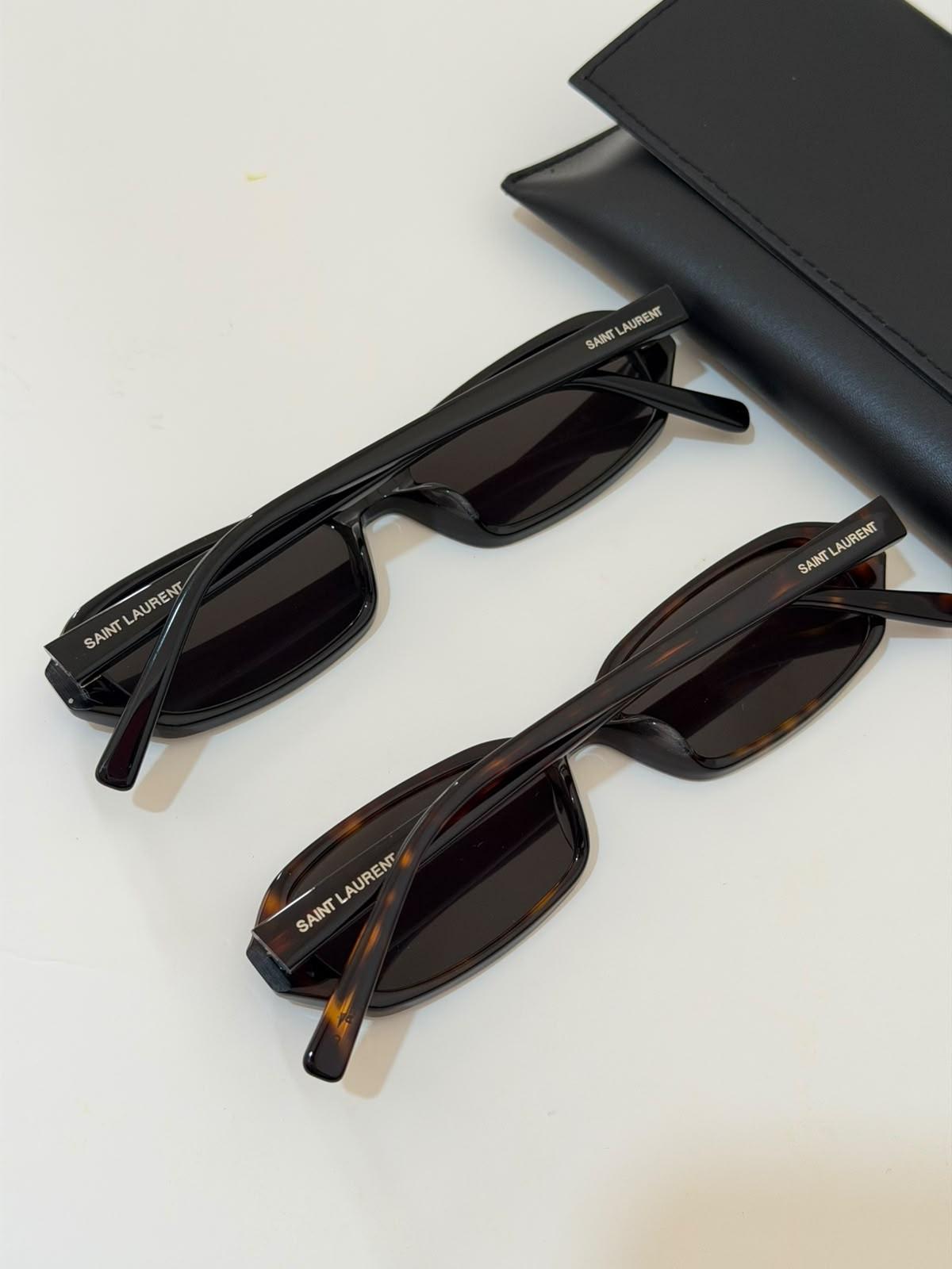 Saint Laurent SL 689 rectangle acetate sunglasses · 2