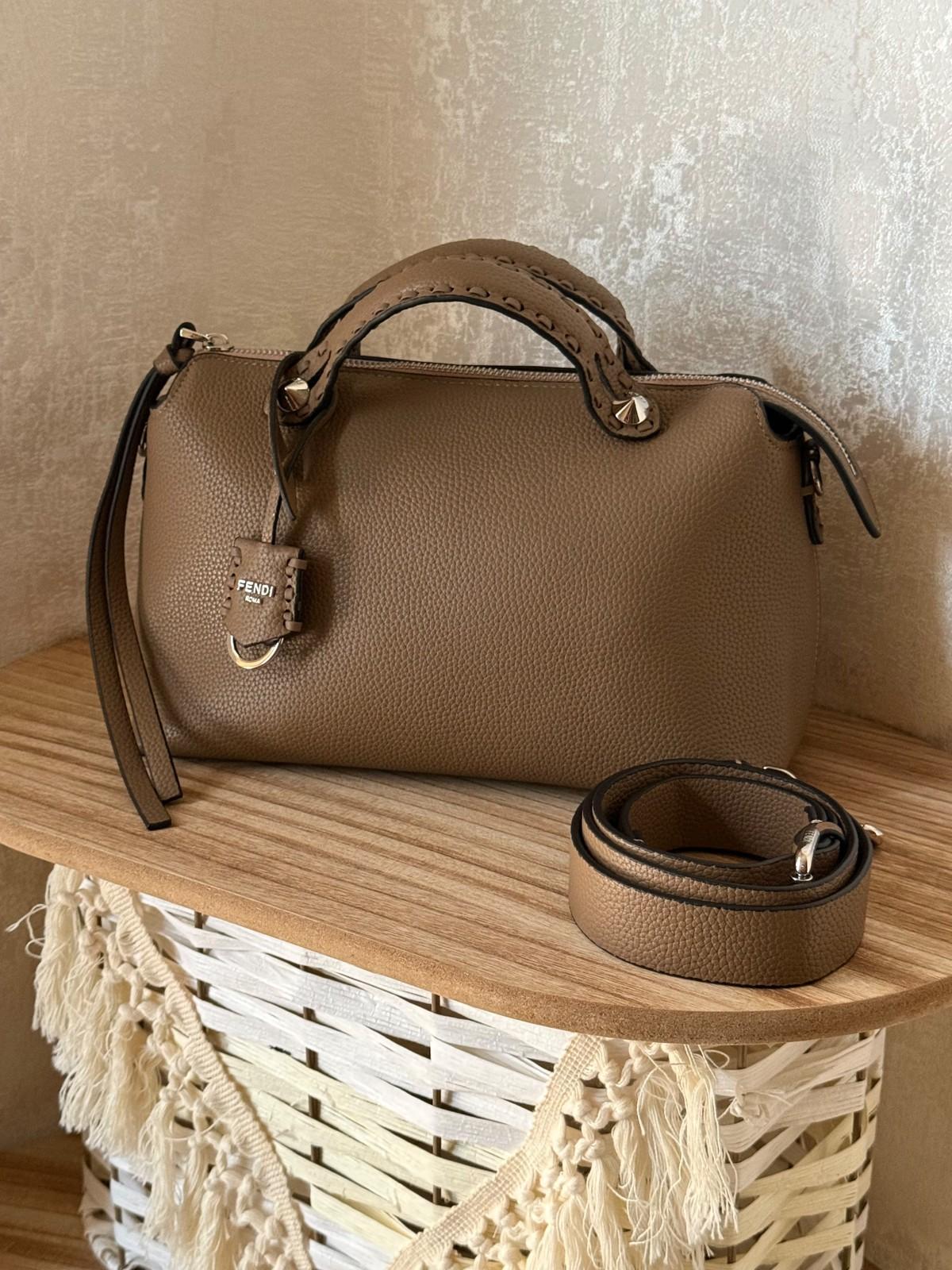 Fendi By The Way Medium Boston Bag in Grained Leather · 2