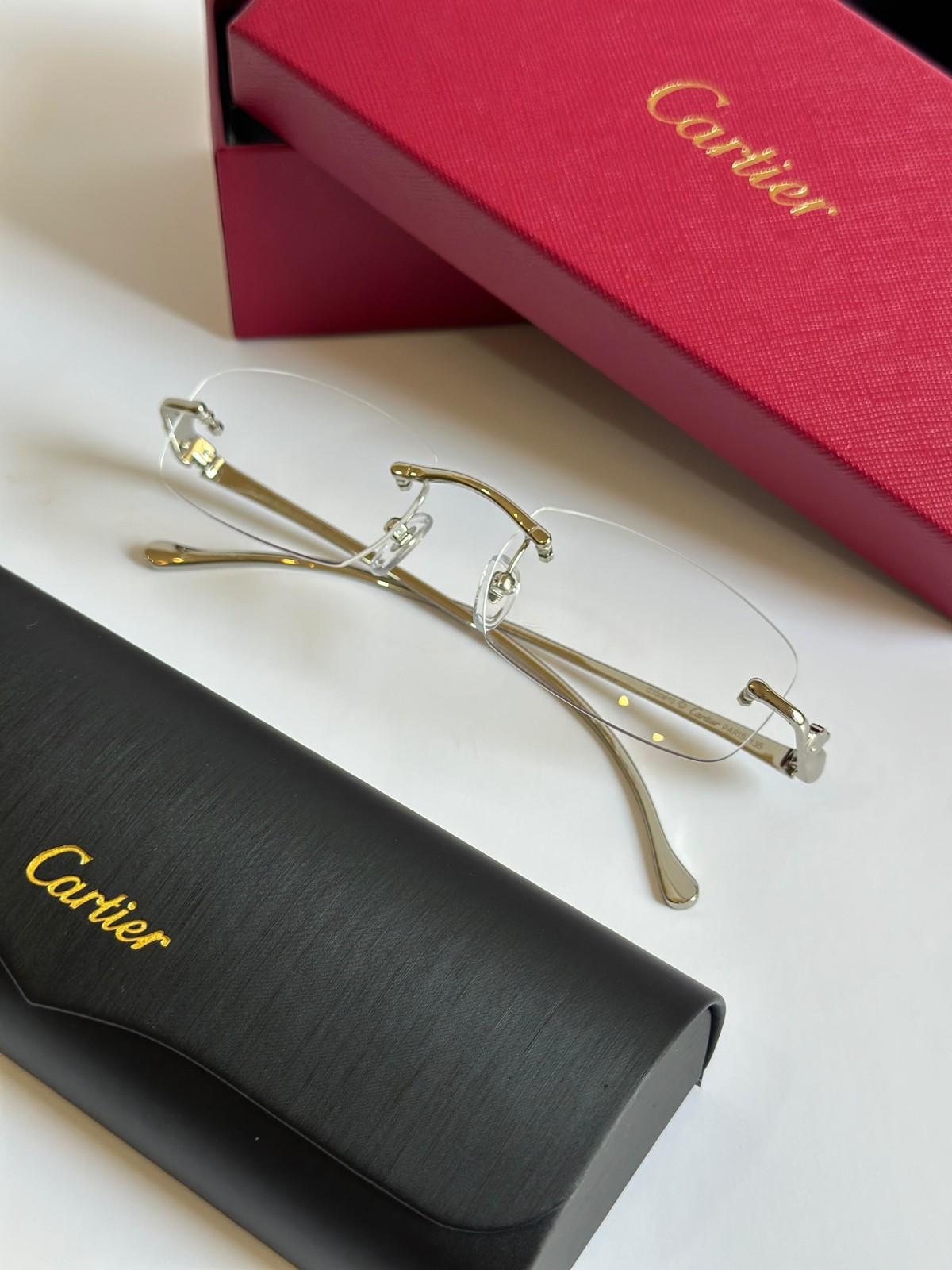 Cartier rimless eyeglasses with C de Cartier hinge · 3