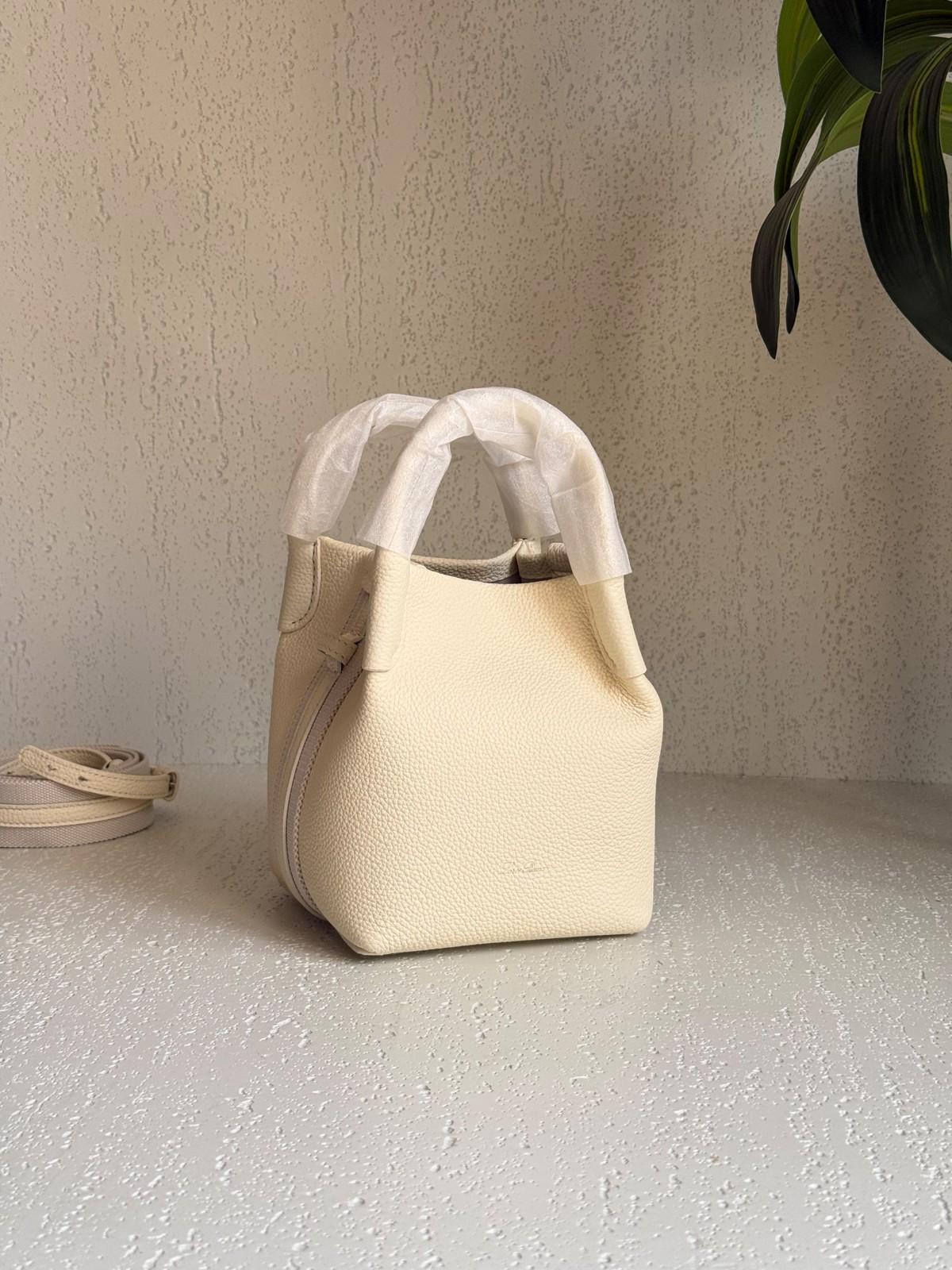 Loro Piana Bale Bag in Grained Leather · 3