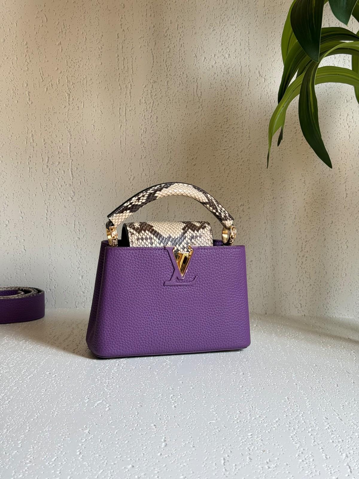 Louis Vuitton Capucines BB in Taurillon Leather with Python Handle · 3