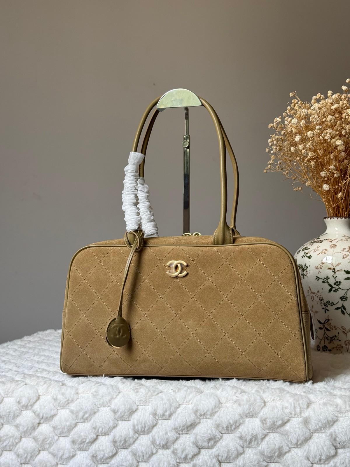 Chanel Bowler Bag in Calfskin with Gold-Tone CC · 2
