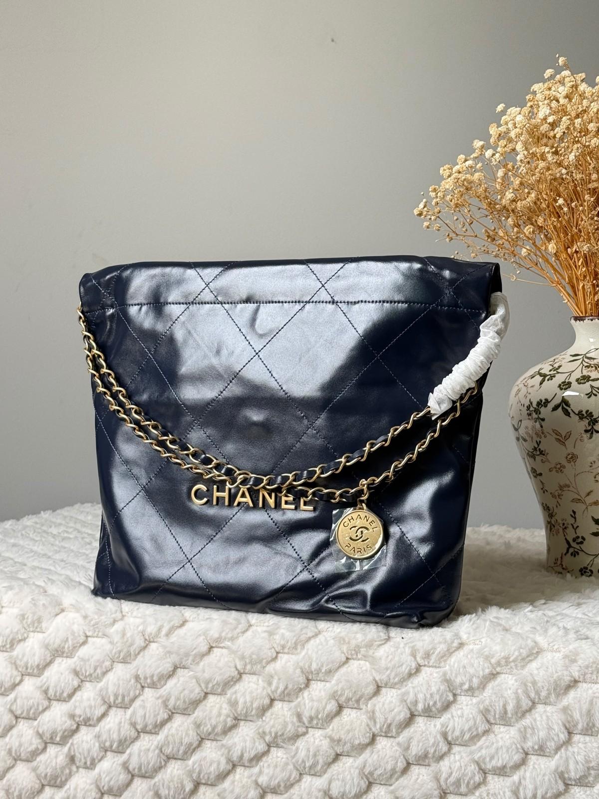 Chanel 22 Small Hobo Bag in Quilted Calfskin with Chain and Coin Charm · 3