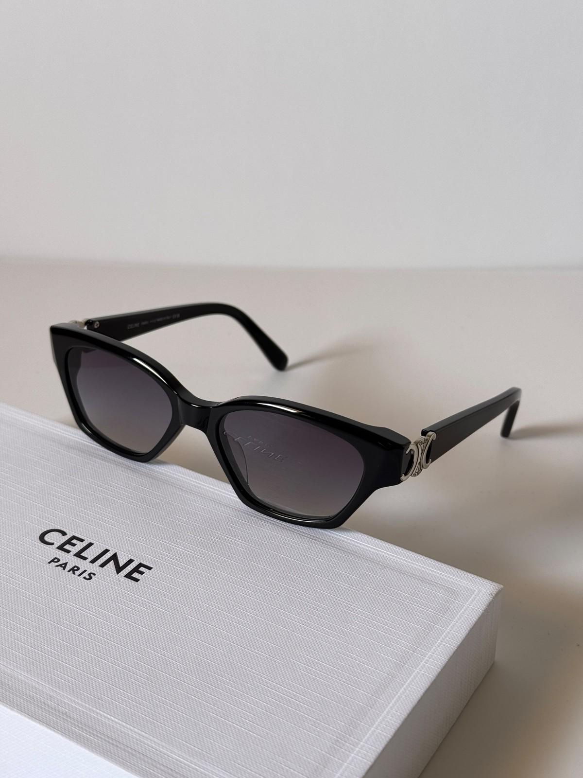 Celine Triomphe cat-eye acetate sunglasses · 3