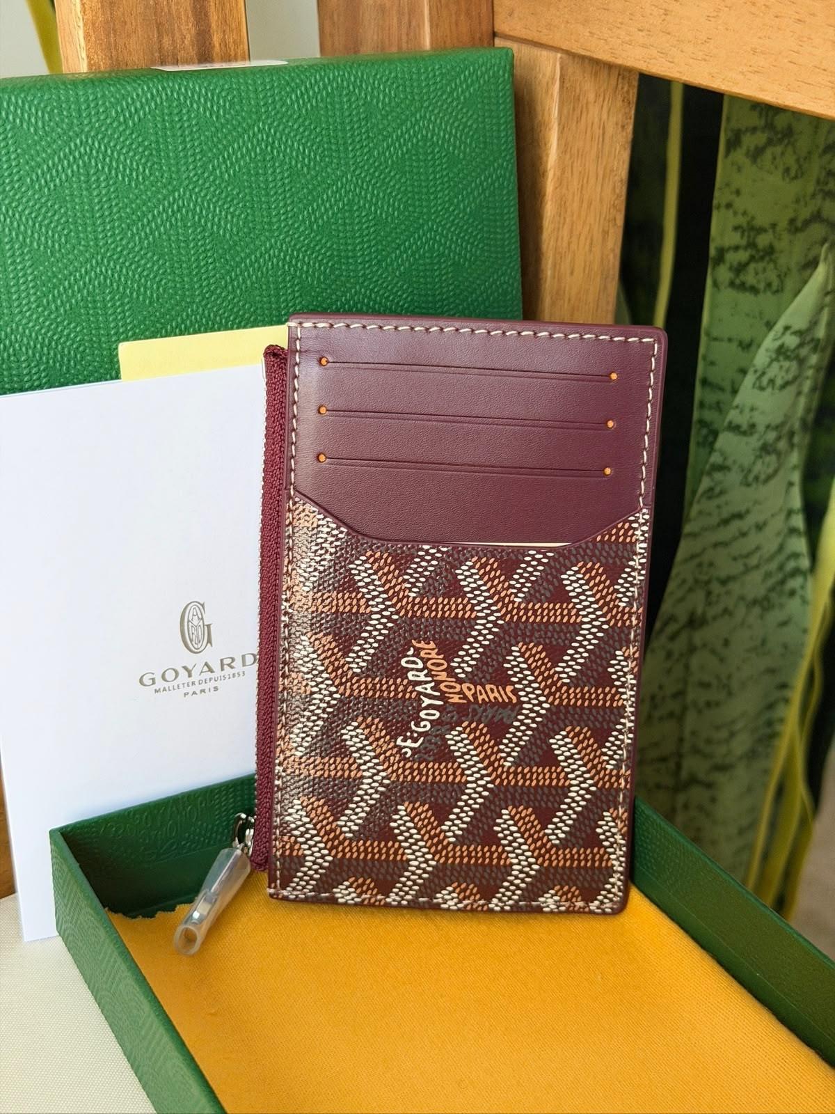 Goyard Saint-Sulpice Card Wallet in Goyardine Canvas · 2