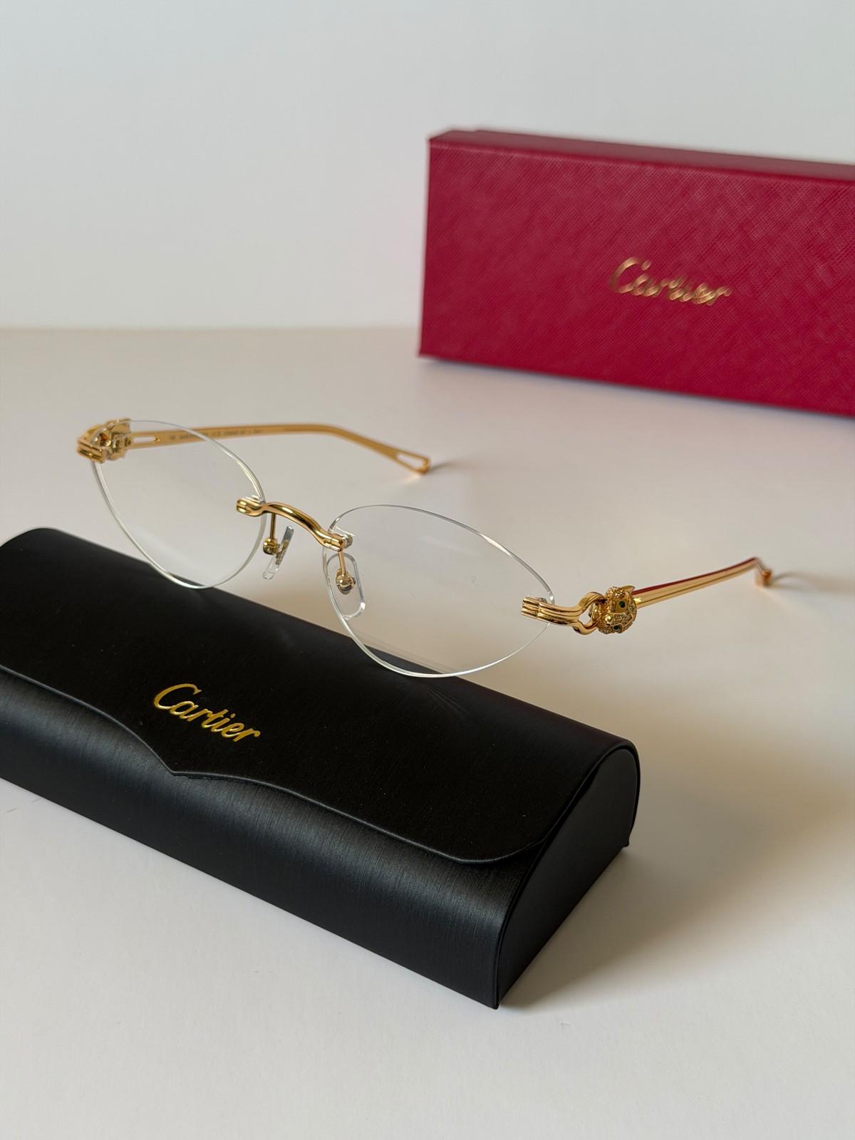 Cartier Panthère de Cartier rimless eyeglasses with panther-head temples · 3