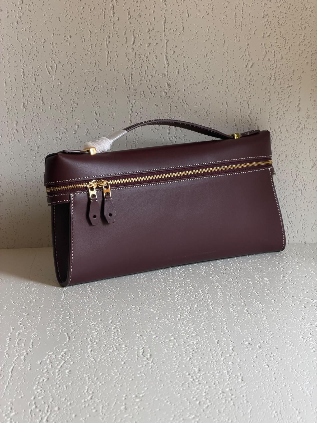 Bvlgari Serpenti Forever East-West Leather Top-Handle Bag in Burgundy · 2