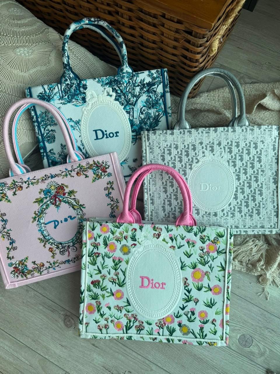 Dior Book Tote Small in Embroidered Canvas with Floral Oval Motif · 2