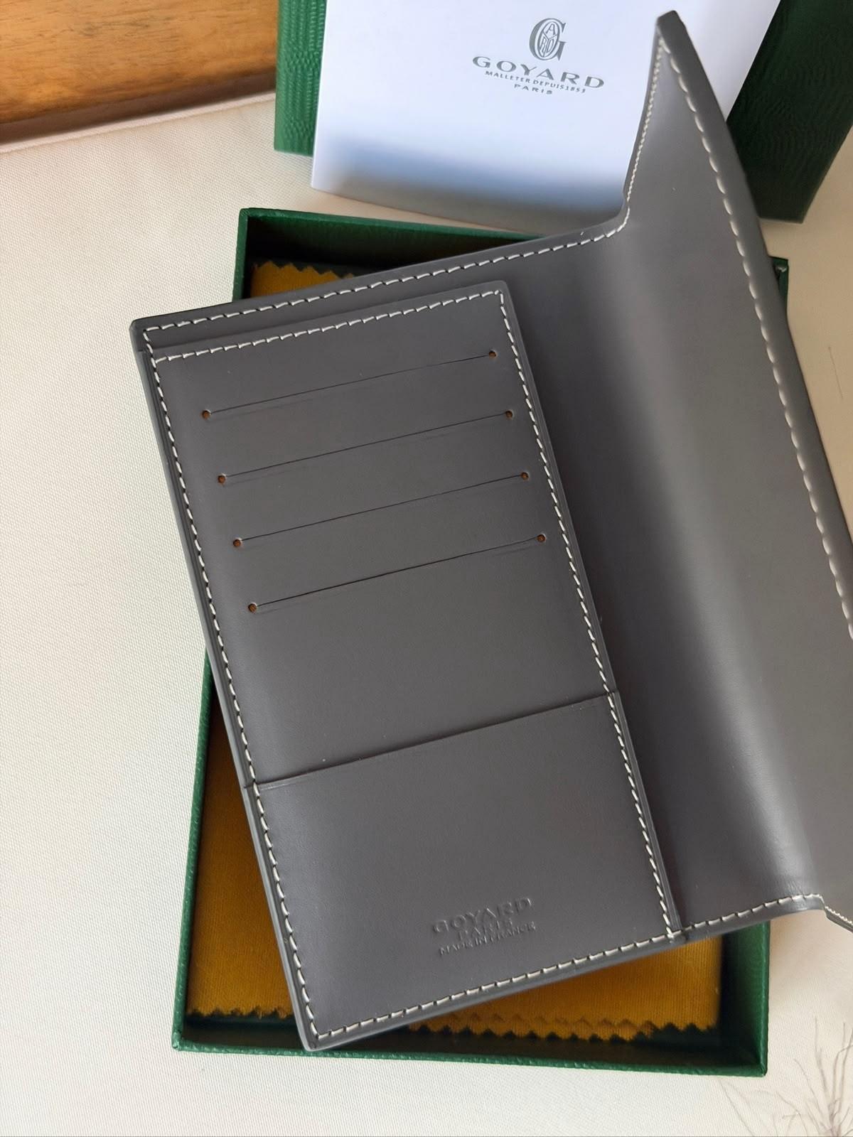 Goyard Bi-Fold Card Wallet, Goyardine Canvas, 6 Card Slots · 2